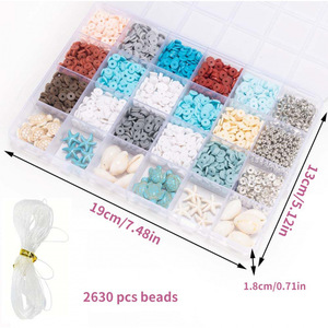 Kit de Fabricación de Joyas con Temática Oceánica, 2630 Piezas, Cuentas de Cerámica, Tortuga, Estrella de Mar, Suministros para Manualidades, para Pulseras Hechas a Mano - Product Image 2