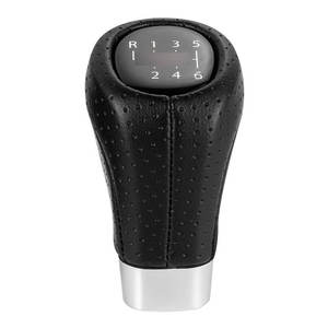 Poignée de levier de vitesse en cuir pour BMW, 6 vitesses, ergonomique, logo personnalisé, ajustement parfait - Product Image 1