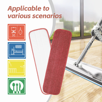 Fournitures de nettoyage industriel : Têtes de balai serpillère microfibre personnalisées pour usage commercial, balais plats humides et secs, tampons de rechange pour balais de sol