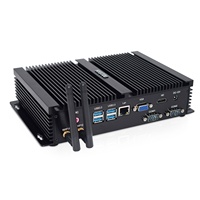 Mini PC Intel Core I5 3317U I3 3217U Win XP Celeron 1037U ITX Industrial de escritorio sin ventilador con pantalla dual VGA, ordenador resistente, a prueba de agua