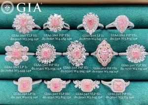 GIA IGI Certified CVD HPHT Fancy Vivid Sakura <strong>Lab</strong> Grown <strong>Created</strong> Pink Diamond Engagement <strong>Ring</strong> White Gold <strong>Rings</strong> Women Jewelry - Product Image 4