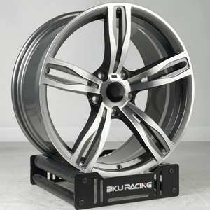 Jantes forgées Bku pour <span class=keywords><strong>BMW</strong></span> Style 128 E60 E65 E39 M5 <span class=keywords><strong>E46</strong></span> M3 E38 E70 E38 <span class=keywords><strong>17</strong></span> 18 19 20 pouces, jantes en alliage concave argentées 5X120 - Product Image 3