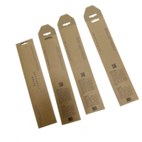 Boîtes d'encens en carton kraft écologique avec logo personnalisé, enveloppes longues et fines en papier pour l'emballage des bâtonnets d'encens