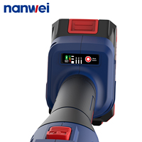 Meuleuse d'angle sans fil NANWEI 115/125 mm pour la découpe et le meulage des métaux, moteur sans balais 9800 tr/min 800W, 3 vitesses
