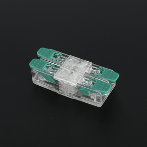 Nhỏ gọn mùa xuân đẩy trong dây khối thiết bị đầu cuối nhanh chóng kết nối điện cho đèn LED màu xanh lá cây nhanh chóng điện mối nối nhanh chóng kết nối - Product Image 5