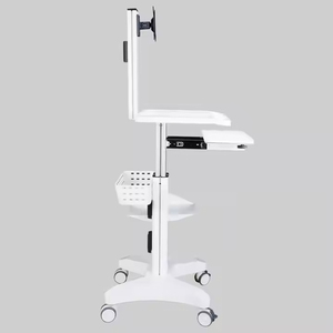 Aangepaste Medische Mobiele Computer Werkstation <span class=keywords><strong>Trolley</strong></span> Kar Voor Ziekenhuizen Met Monitor Mount - Product Image 6