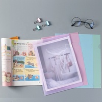 Carpeta de documentos de PP en forma de L tamaño A4 plástico al por mayor carpeta de archivos para promoción carpeta publicitaria logotipo personalizado