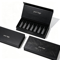 Boîte magnétique rigide en carton sur mesure, boîte cadeau magnétique, emballage de luxe, boîte cadeau de parfum faite à la main avec doublure intérieure