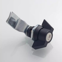 Serrure à disque cylindrique industrielle Long Yu MS408 à clé, verrouillage à quart de tour, en alliage de zinc thermolaqué pour armoire