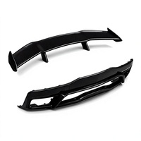 Kit combiné de diffuseur arrière et de spoiler en fibre de carbone véritable pour Chevrolet Corvette Z06 C8, style aérodynamique extérieur