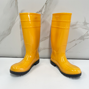 Bottes de pluie imperméables en PVC avec embout et semelle en acier, chaussures de sécurité pour <span class=keywords><strong>le</strong></span> travail - Product Image 3