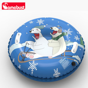 Tube à neige gonflable Samebust bleu en PVC 0,4-0,6 mm pour enfants, luge d'hiver d'extérieur - Product Image 4