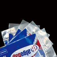 Sacs en plastique imprimés sur mesure, pochettes d'emballage transparentes en PE pour tampons de coton, impression de logo et de couleur personnalisés disponibles
