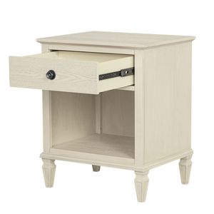DB Victoria Antique Cream Solid Wood Nightstand European Style Side <b>Table</b> for Bedroom Living Room or <b>Hospital</b> Use - Product Image 5