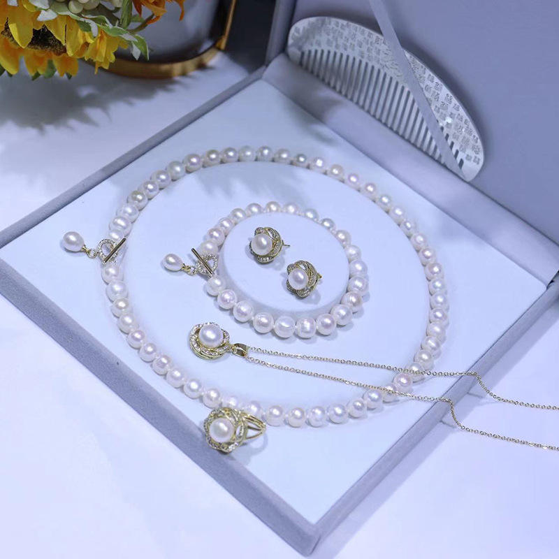 ชุดไข่มุกขาว ขนาด 7-8 มม.