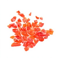 Copeaux de verre rouge clair concassés pour sols en terrazzo