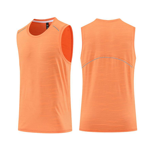 เสื้อกล้ามผ้าฝ้าย100แนวสตรีทแวร์แขนกุดเสื้อกล้ามซักกรดแนววินเทจออกแบบโลโก้ได้ตามต้องการ - Product Image 4