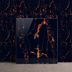 Carreaux muraux en porcelaine Soon Labyrinth Copper 600x600mm, imitation pierre, texture brillante, antibactériens, résistants aux acides - Product Image 1