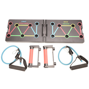 Tabla de Flexiones Plegable a Precio de Fábrica, Tabla de Ejercicios Portátil para Entrenamiento de Músculos de Espalda con Bandas de Resistencia - Product Image 6