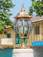 Lampe solaire LED extérieure IP65 en bronze, en aluminium, étanche, pour clôture, patio, allée, pelouse, villas, garantie 5 ans