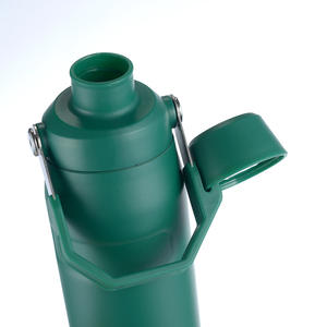 กระติกน้ำเก็บความเย็น Ice Bull Cup 304 สแตนเลสสตีล ขนาด 500 มล. 18 ออนซ์ พร้อมหูจับและฝาเปิดแบบเอียง สำหรับเล่นกีฬาและใช้ในรถยนต์ - Product Image 2