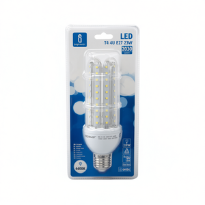 LED Bulb T4 4U 23W E27 6400K Cool White Energy Saving - Product Image 2