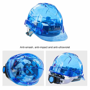 HBC Protección <span class=keywords><strong>de</strong></span> la cabeza Trabajo industrial Ingeniería <span class=keywords><strong>Casco</strong></span> duro <span class=keywords><strong>transparente</strong></span> Construcción <span class=keywords><strong>Casco</strong></span> <span class=keywords><strong>de</strong></span> seguridad con correa para la barbilla - Product Image 6