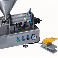 Machine de remplissage semi-automatique à piston simple tête pour graisses lubrifiantes, pâtes pigmentées, revêtements et liquides et pâtes industrielles