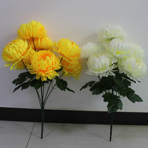 Wholesale Chrysanthemum <strong>Flower</strong> White Chrysanthemum Funeral Decorative <strong>Artificial</strong> <strong>Flowers</strong> <strong>for</strong> <strong>Graves</strong> - Product Image 4