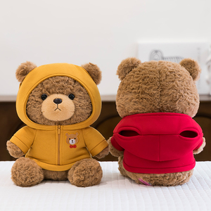 Orsacchiotto di <span class=keywords><strong>Peluche</strong></span> Personalizzabile con Felpa, <span class=keywords><strong>Marrone</strong></span>, per San Valentino, Alta Qualità, con Fiocco, Giocattolo Morbido - Product Image 2