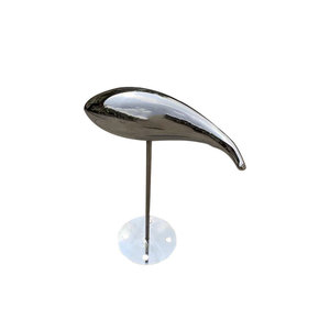 Escultura de Pez Bighead de Acero Inoxidable, Decoración de Jardín de Metal, Arte Animal Contemporáneo para Montar en el Suelo - Product Image 5