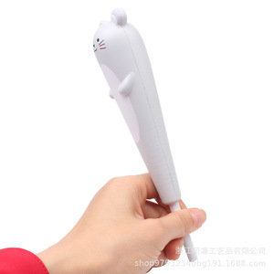 Cute Mouse Pen Cover Cartoon Animal Slow <b>Rebound</b> Stress Relief Toy Writing Aid Grip Silicone Material - Product Image 3