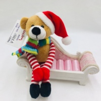 Festival cadeau noël peluche jouet usine personnalisé jouets en peluche père noël orignal bonhomme de neige ours jouets en peluche