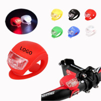 Lumière de vélo LED en silicone, résistante à l'eau, avant et arrière, lampe de sécurité pour le cyclisme, haute intensité, multi-usages