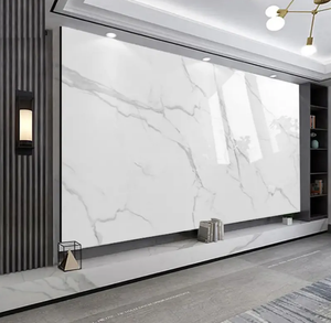 Cao bóng 1200*2440 mét PVC tấm đá cẩm thạch 3D thiết kế UV tường Hội Đồng Quản trị trang trí không thấm nước alternatuve tường bằng đá cẩm thạch tấm trên bán - Product Image 2