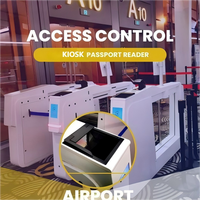 Escáner de Documentos Effon TD25 de Página Completa para Pasaportes, Licencias de Conducir y Tarjetas de Identificación con OCR/MRZ, Lector de Documentos para Kioscos de Control de Acceso, Interfaz USB