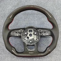 Accessoires de volant en fibre de carbone forgée pour Audi A6 A7 A8 A3 A4 A5 B8 TT Q3 Q5 Q7 Q8 C6 C7 C8 RS7 Volant personnalisé