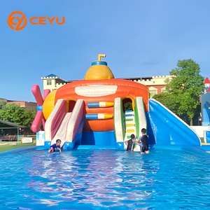 <span class=keywords><strong>Parc</strong></span> aquatique gonflable commercial Ceyu pour l'extérieur, grand <span class=keywords><strong>parc</strong></span> de jeux aquatiques, équipement de glisse pour enfants et adultes - Product Image 1