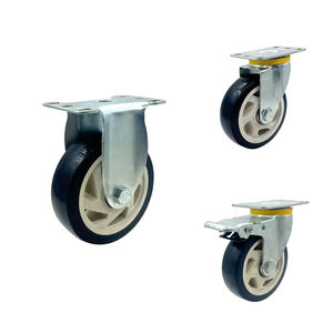 Möbel Nachttisch Bücherregal Kleines Leises Langlebiges PVC-<span class=keywords><strong>Material</strong></span> Kugellager Universalrad Schwenkbarer Rollenrad mit Bremse - Product Image 1