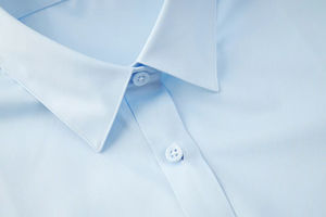 Camisa Feminina Azul XWD6036 60% Algodão Manga Curta com Bordado Camisas para Escritório Camisa de Negócios - Product Image 3