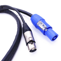 Câble combiné Dmx hybride FCONNR 3 broches avec connecteur Powercon