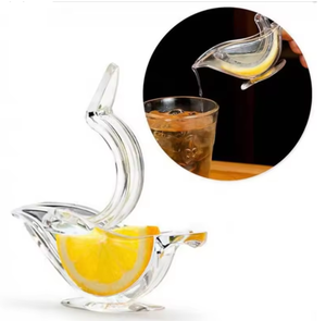 Exprimidor Manual de Limones, Mini Exprimidor de Frutas de Cocina, Forma de Pájaro, Plástico Transparente, Portátil, Multifuncional, Herramienta de Cocina - Product Image 1