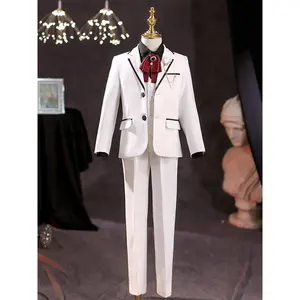 Factory Custom British Style Kids Tuxedo Suit Clothing 3 Piece Boys Wedding Dress for Formal Occasion