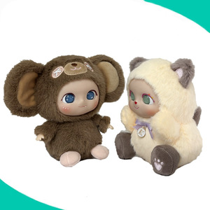 3d mini giocattolo carino kawaii divertente cartone animato creativo peluche peluche bambola con faccia di plastica - Product Image 3