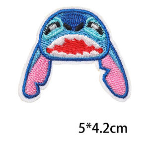 漫画アニメかわいいエイリアンパッチ3Dアイアンオンステッカー生地バッジDIY刺繍アップリケ衣服用 - Product Image 3