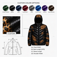 Veste d'hiver à capuche coupe-vent thermochromique personnalisée pour les trajets urbains, la marche sur la neige, les activités de plein air pour hommes