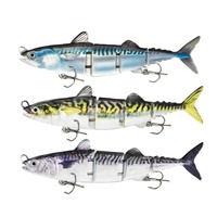Leurre nageur artificiel multi-articulé coulant lentement leurre en plastique dur leurres de pêche au thon