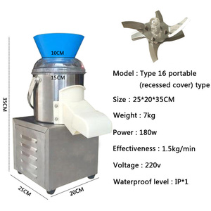 Taglierina elettrica mac cavolo carote zenzero aglio carne mele Chopper commerciale automatico frutta e verdura Chopper - Product Image 5