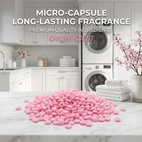 Rayshine Vente en gros Perles parfumées écologiques à forte fragrance, rehausseur de parfum, perles roses désodorisantes pour lessive 200g