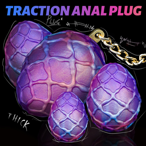 SM Chain Traction Tail <span class=keywords><strong>Plug</strong></span> <span class=keywords><strong>Anal</strong></span>, Dildo réaliste fantaisie en forme d'œuf, Dilatateur <span class=keywords><strong>anal</strong></span> en silicone liquide, Jouet d'entraînement pour jeux de couple - Product Image 1